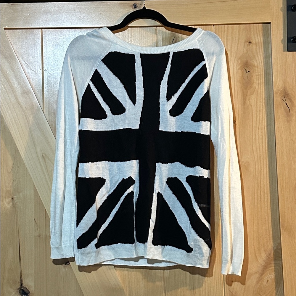 Union Jack Black and White Sweater
